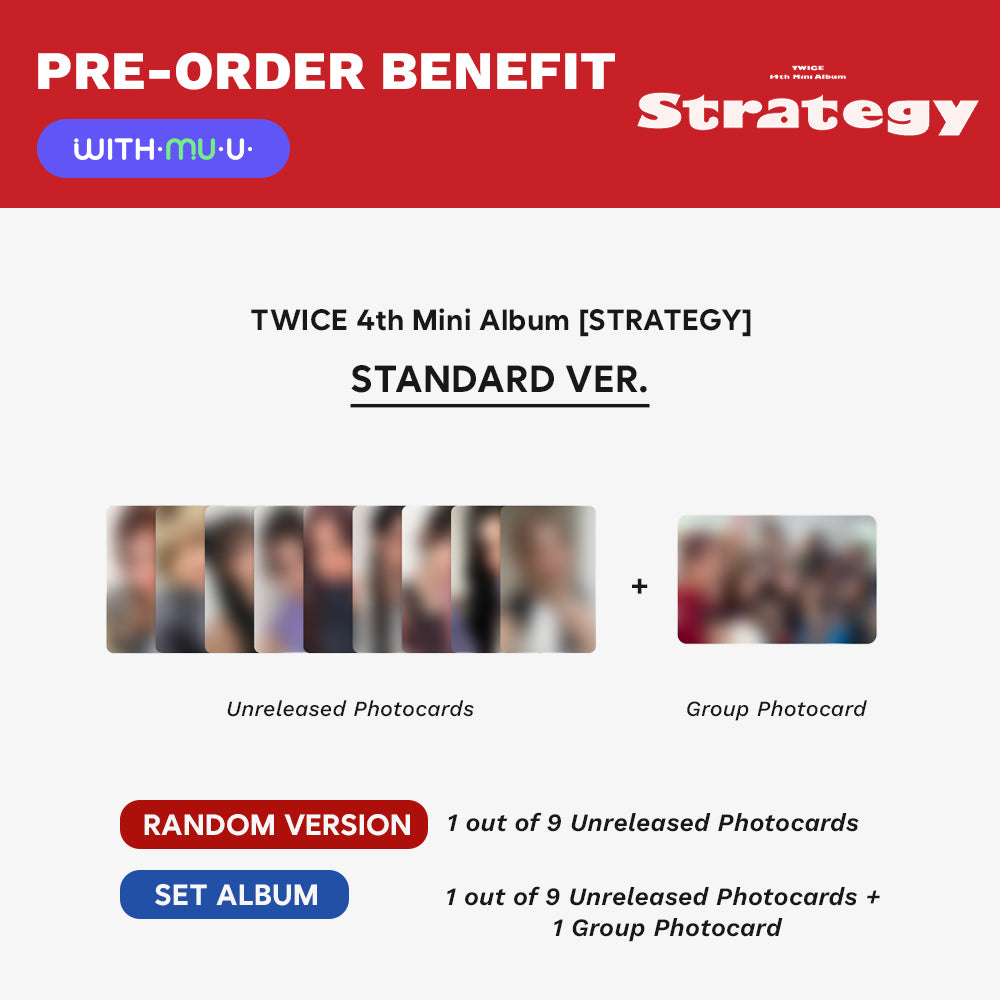 [PRE-ORDER] TWICE - Strategy (Standard Ver.) 14th Mini Album