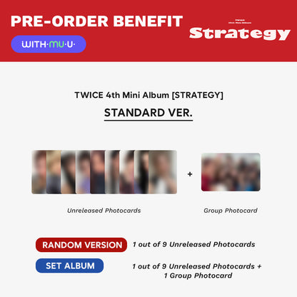 [PRE-ORDER] TWICE - Strategy (Standard Ver.) 14th Mini Album