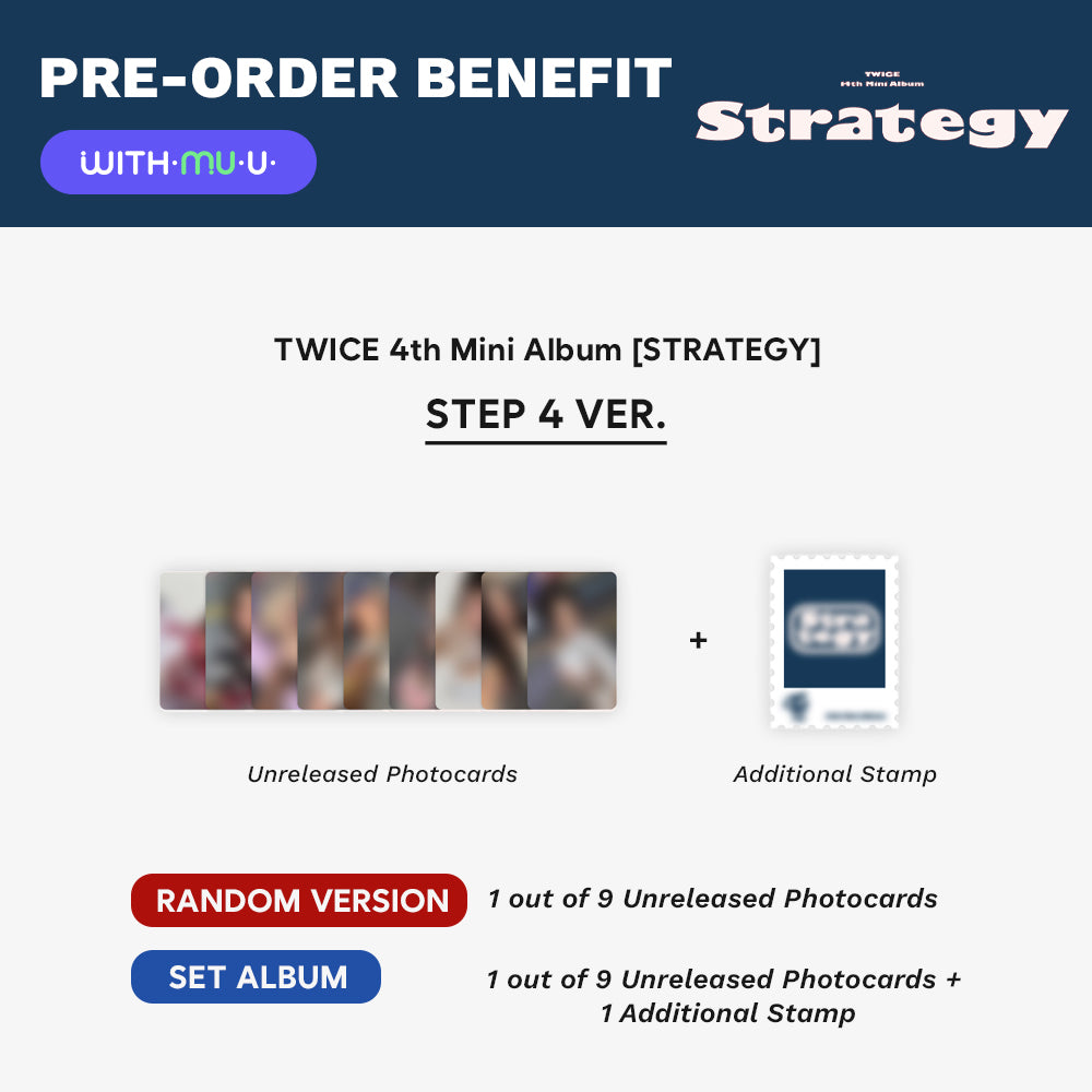 [PRE-ORDER] TWICE - Strategy (Step 4 Ver.) 14th Mini Album