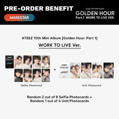 ATEEZ - Golden Hour Part.1 (Work to Live Ver.) 10th Mini Album