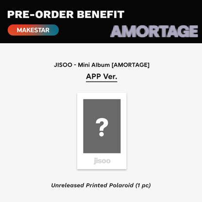 [PRE-ORDER] JISOO - Amortage (App Ver.) Makestar/WITHMUU POB Option