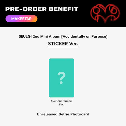 [PRE-ORDER] SEULGI - Accidentally On Purpose (2nd Mini Album) Mini Photobook Version