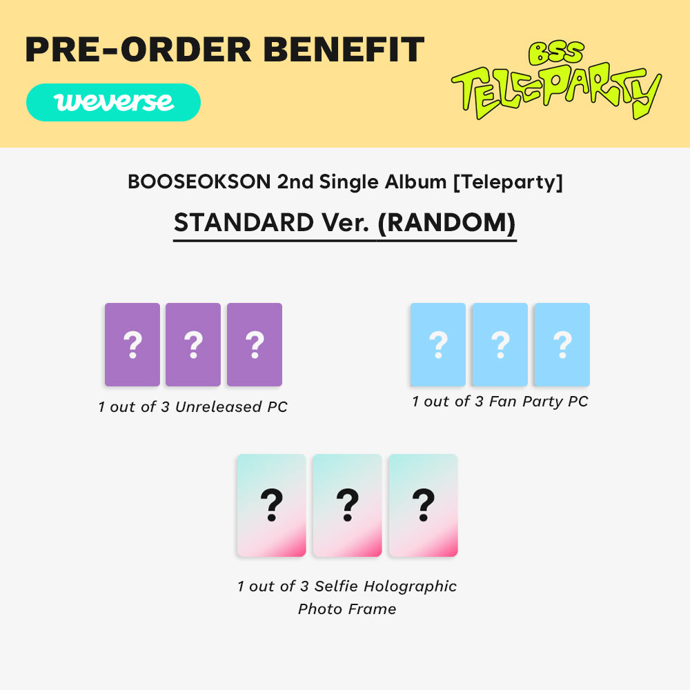 [PRE-ORDER] BOOSEOKSOON (BSS) - Teleparty (Standard Ver.) with Weverse Fan Party POB