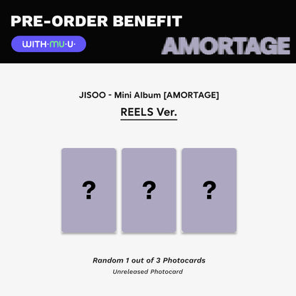 [PRE-ORDER] JISOO - Amortage (Reels Ver.) with Makestar/WITHMUU POB Option