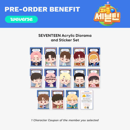 SEVENTEEN - Puzzle SEVENTEEN: Acrylic Diorama & Styling Sticker Set