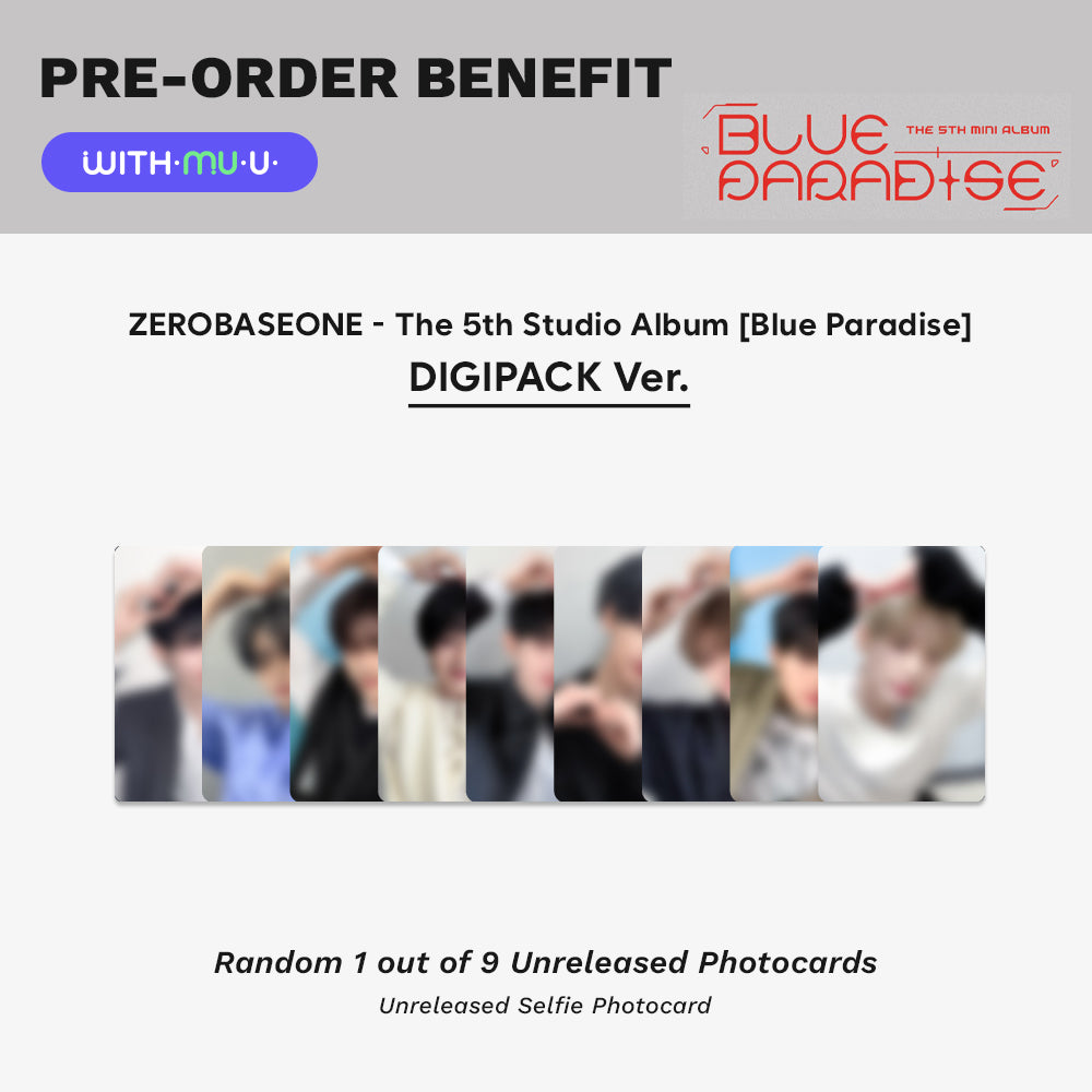 [PRE-ORDER] ZEROBASEONE - Blue Paradise (Digipack Ver.) 5th Mini Album