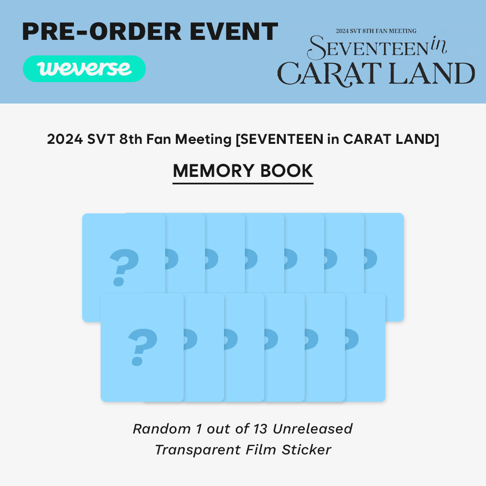 PRE-ORDER] SEVENTEEN - 2024 SVT 8th Fan Meeting Memory Book+