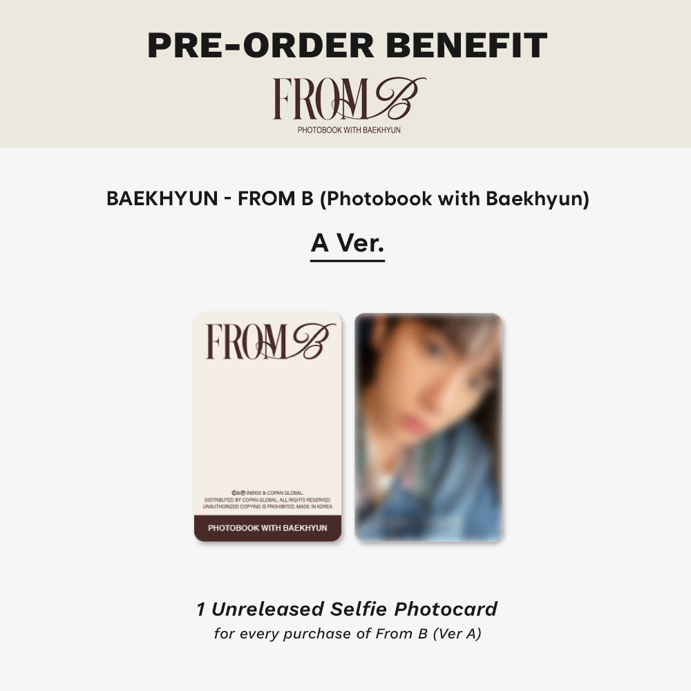 [PRE-ORDER] BAEKHYUN - From B (Ver. A)(Photobook with BAEKHYUN)