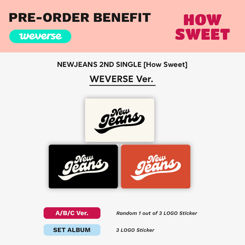 NEWJEANS - How Sweet (Weverse Albums Ver.) Double Single Album