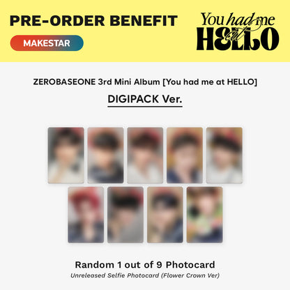 ZEROBASEONE - You had me at Hello (Digipack Ver.) 3rd Mini Album