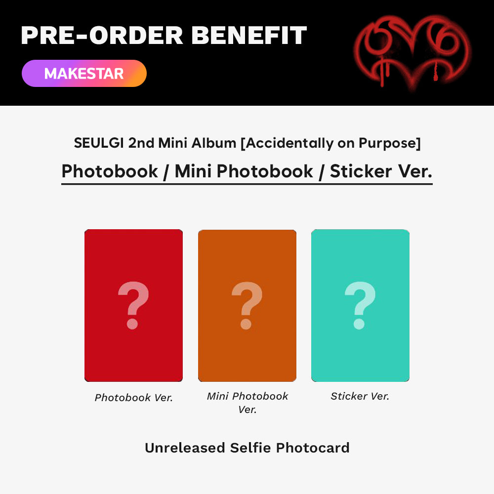 [PRE-ORDER] SEULGI - Accidentally On Purpose (2nd Mini Album) Photobook Version