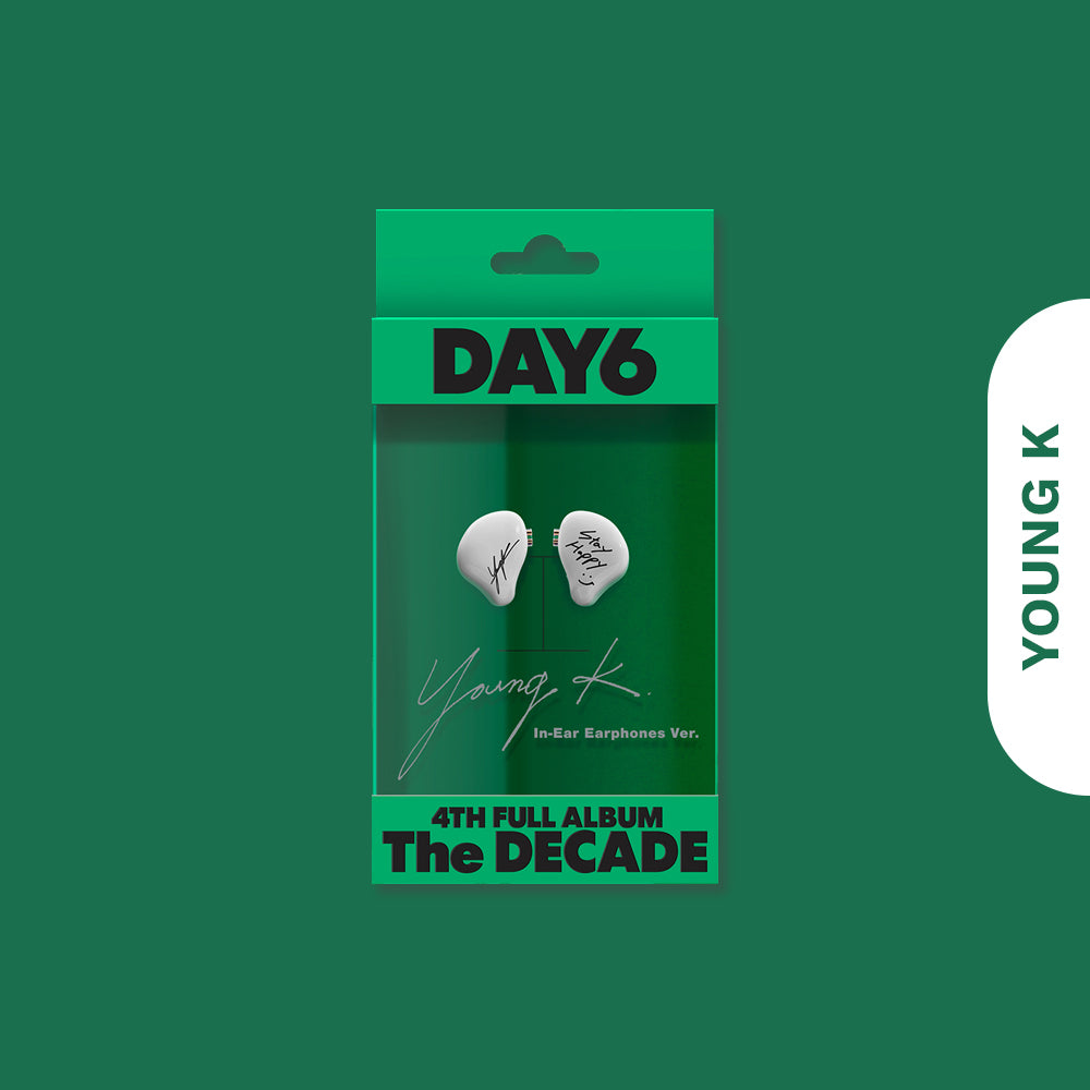 DAY6 The DECADE インイヤー イヤホン ヨンケイ Young K DAY6 - [THE DECADE] 4th Full Album IN-EAR EARPHONES Young K
