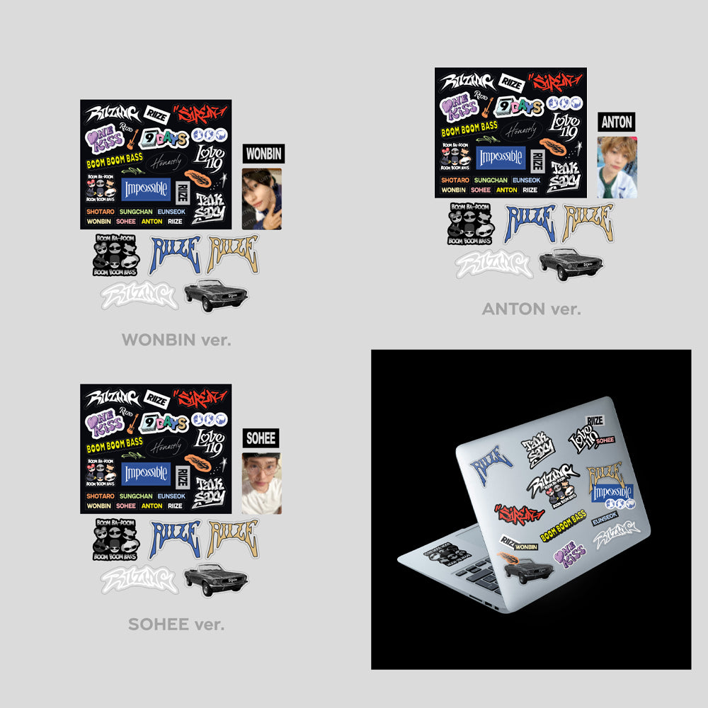 RIIZE - Removable Laptop Deco Sticker Set [RIIZING] Official Merchandise