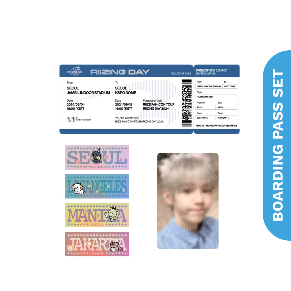 [PRE-ORDER] RIIZE - Boarding Pass Set (Random) [RIIZING Day Finale] Official Merchandise