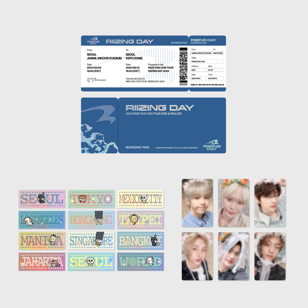 [PRE-ORDER] RIIZE - Boarding Pass Set (Random) [RIIZING Day Finale] Official Merchandise