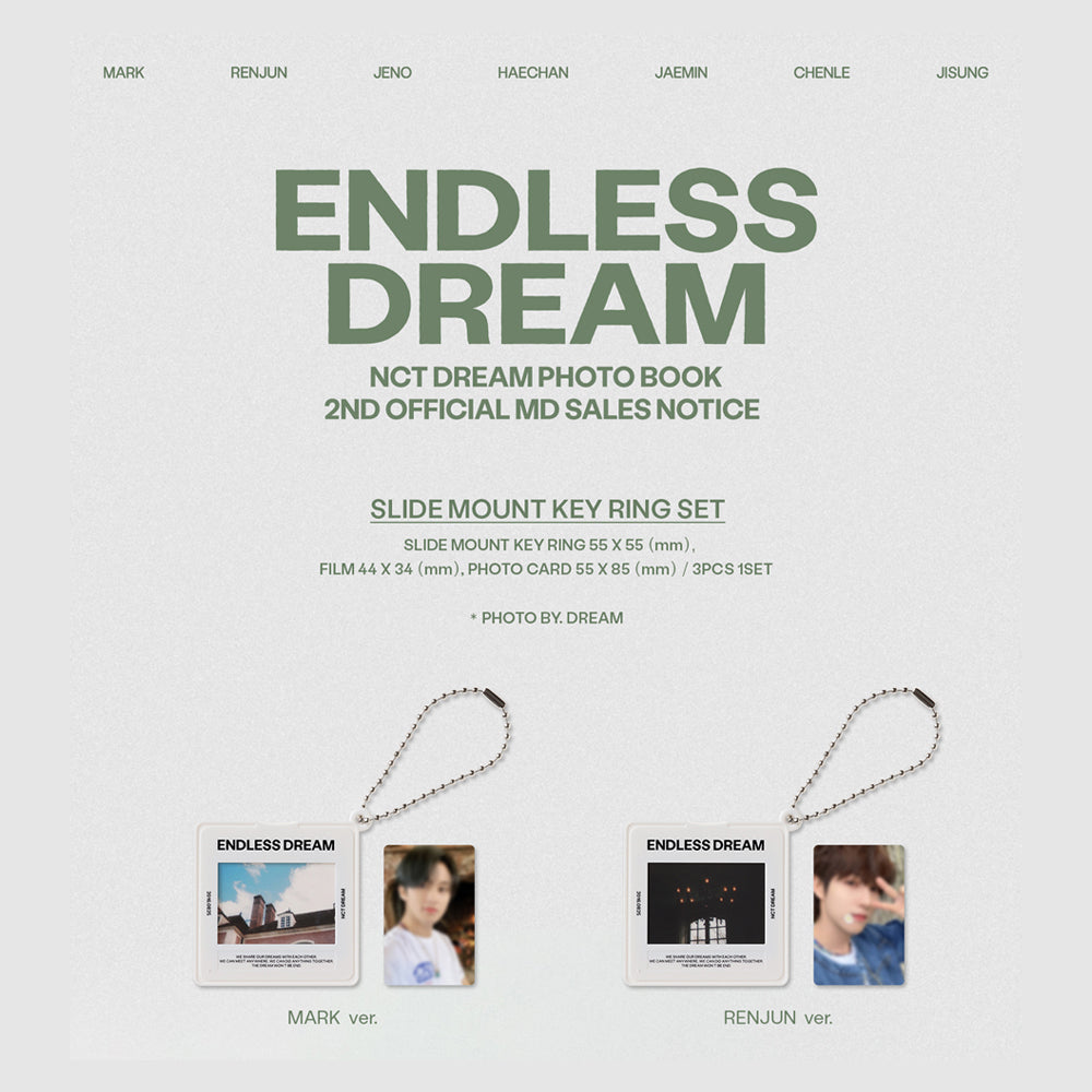 [PRE-ORDER] NCT DREAM - Slide Mount Keyring Set [Endless Dream] Official Merchandise