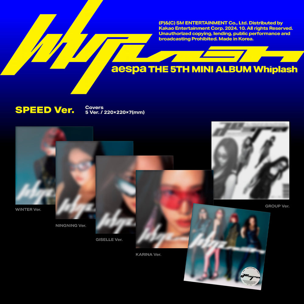 [PRE-ORDER] AESPA - WHIPLASH (Speed Ver.) 5th Mini Album