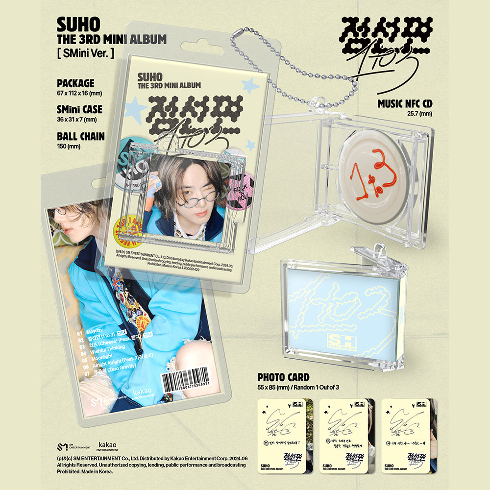 SUHO - 1 to 3 (SMini Version) 3rd Mini Album