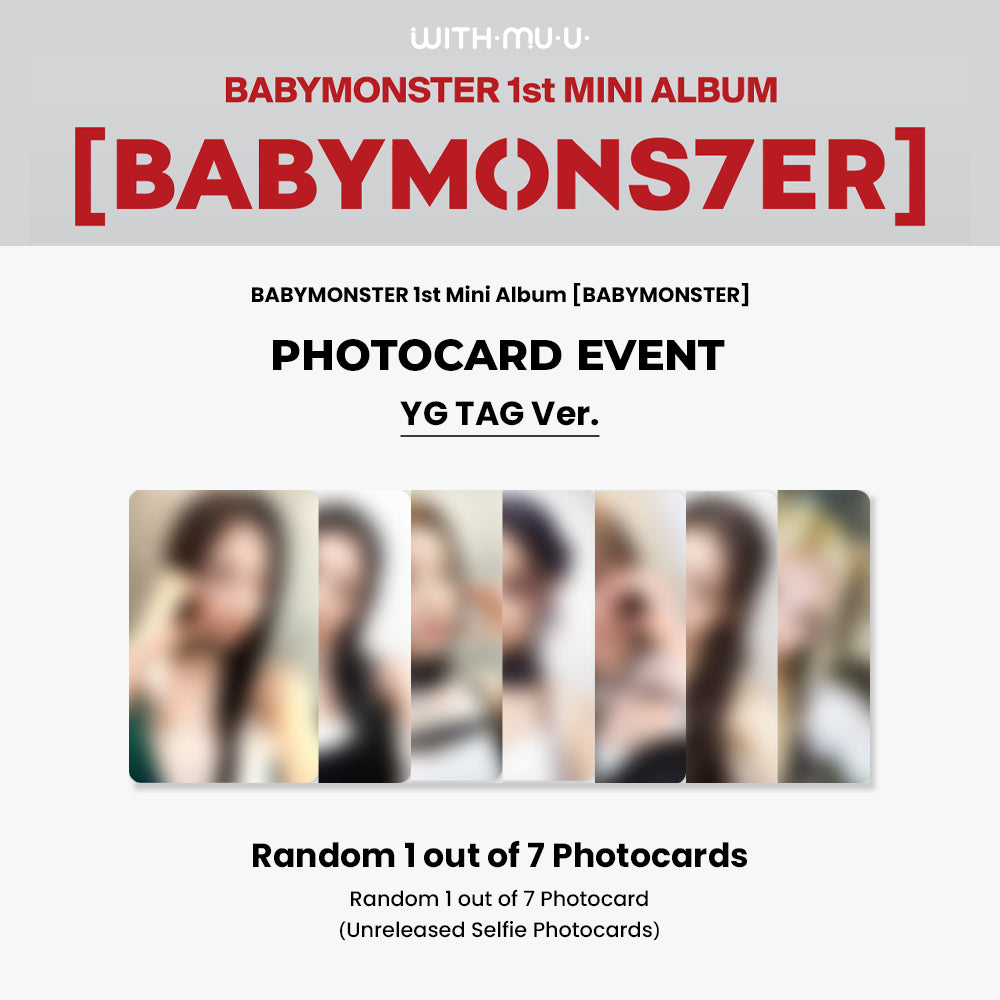 BABYMONSTER - BABYMONS7ER (YG Tag Ver.) 1st Mini Album