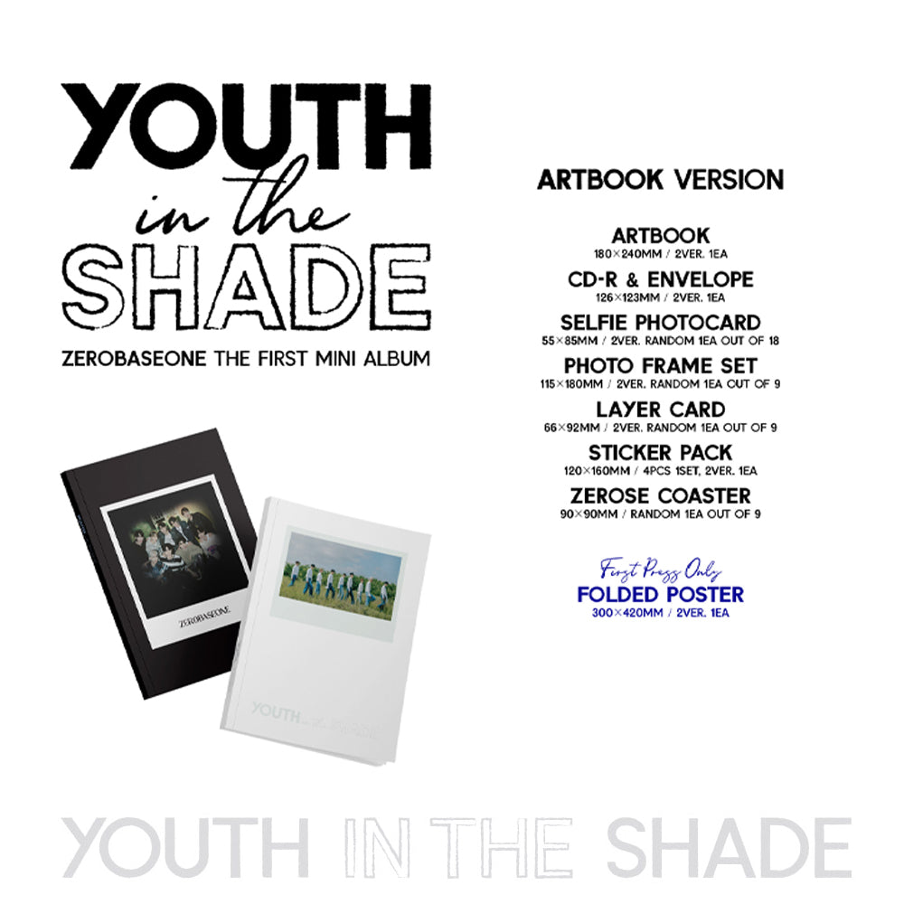 ZEROBASEONE - Youth In The Shade (Art book Version) 1st Mini Album